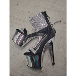New Pleaser Mirror heels sz5